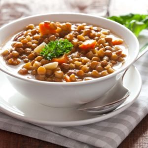 fresh lentil stew