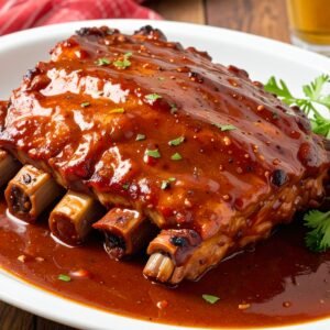 COSTELINHA SUÍNA AO MOLHO BARBECUE