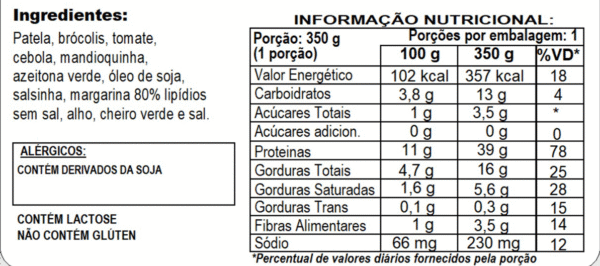 CARNE MOÍDA + PURÊ DE MANDIOQUINHA + BRÓCOLIS - Imagem 2