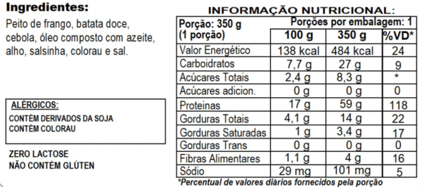 FRANGO DESFIADO + BATATA DOCE ASSADA - Imagem 2