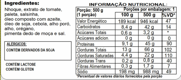 NHOQUE À BOLONHESA - Imagem 2