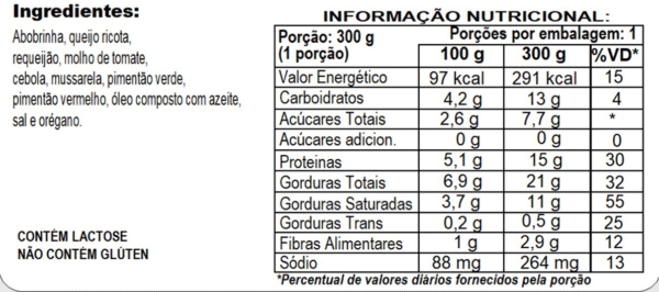 ABOBRINHA RECHEADA COM RICOTA - Imagem 2