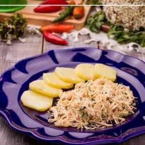 FRANGO DESFIADO + BATATA DOCE ASSADA