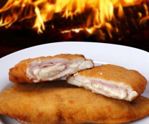 SUPREMO DE FRANGO COM PRESUNTO E QUEIJO