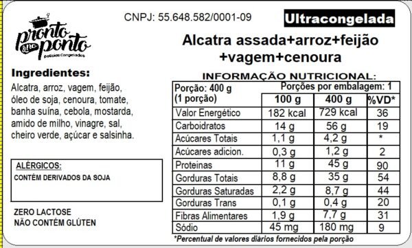 ALCATRA ASSADA + ARROZ + FEIJÃO + VAGEM COM CENOURA - Imagem 2
