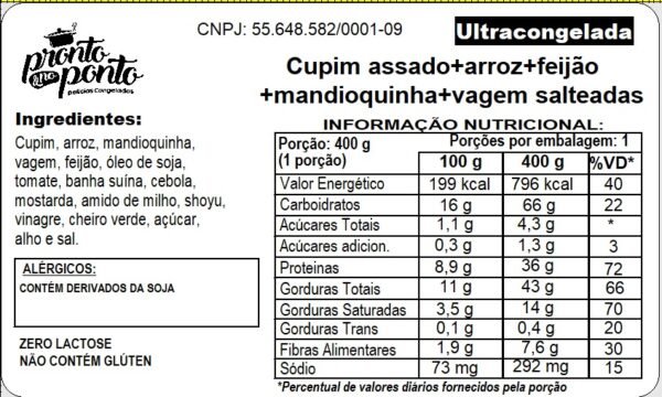 CUPIM ASSADO + ARROZ + FEIJÃO + MANDIOQUINHA + VAGEM SALTEADAS - Imagem 2